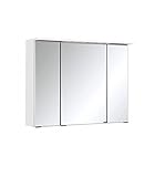 Held Möbel Bolgona Spiegelschrank, Holzwerkstoff, Weiß, 20 x 80 x 68