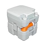 KaiLangDe 20L Tragbare Campingtoilette Chemietoilette Mobile Toilette Unterstützung von 200kg Maximalgewicht für zu Hause Wohnmobil im Freien Portable Camping-Toilette mit 360° Druckspülung