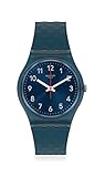 Swatch Quarz-Armbanduhr aus Silikon, blau, 16, Modell GN271