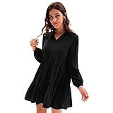 Frauen Elegant Einfarbig Plissee Kleid Casual Lässig Freizeit Knielang Kleid Swing Kleid CL667S21-2_M