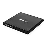 VERBATIM 53504 DVD Recorder, USB 2.0, 8x/6x/24x, Slimline Portable, schwarz, M-DISC, R