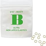 Patientenshop Intraorale Elastics latexfrei, Braun B, Extra Stark 6 oz, Durchmesser 4,8 mm, 100 Stk Zahnspangen G