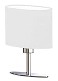 Fischer & Honsel Tischleuchte Yimmi 1x E14 max. 25,0 Watt, chromfarben, Stoffschirm, 52231, 20 x 10 x 25 cm (LxBxH)