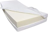 Dibapur® R45H4 Kaltschaummatratze SEHR FEST bis ca. 190 Kg Doppeltuchbezug Gesamthöhe ca. 25 cm (90 x 200 cm)