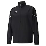 Puma Herren teamRISE Sideline Jacket Trainingsjacke, Black White, L