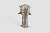 EGGER Innenecke Sockelleiste Esche grau für einfache Montage von 60mm Laminat Fußleisten | Inhalt 2 Stück | Kunststoff robust | Holz Optik g