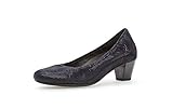 Gabor Damen Elegante Pumps, Frauen Klassische Absatzschuhe,Wechselfußbett,Mehrweite, Court-Shoes Absatzschuhe,Ocean,38.5 EU / 5.5 U