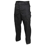 Mil-Tec Us Ranger Hose Typ BDU Armee Hose Männer, Schwarz , L