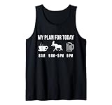 Lustig Kanada Elch Jagen Moose Jäger Jagd My Plan For Today Tank Top
