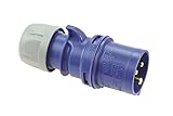 PCE SHARK IP44 CEE 16A 3p 230V blau Stecker 3polig 3-pol 013-6 Caravan Wohnwag