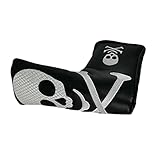 freneci Langlebige wasserdichte Golfschlägerabdeckung mit Magnetischer Klinge Putter Unisex Headcover Sleeve Schutz Zubehör Passend für Alle Driver Clubs - Weiß