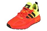 adidas Originals ZX 2K Boost Junior Running Trainers Sneakers (UK 6.5 US 7 EU 40, Yellow White red FV8595)