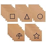 Mymgg 100 STÜCK Squid Game Visitenkartenkarten Squid Spiel Einladung Danke Grußkarte Danke Karten Verkäufergeschenk,B,100p