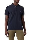 Tommy Hilfiger Herren Bubble Structure Slim Polo Hemd, Desert Sky, M