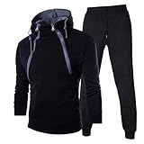 Zhiyao Jogginganzug Herren Männer Trainingsanzug Tracksuit Sportanzug Fitness Basics Homewear Präsentationsanzug