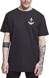 Mister Tee Herren Captain Tee, Black, M