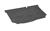 Passgenau Kofferraumwanne geeignet für Ford Fiesta Hatchback ab 2017 ideal angepasst schwarz Kofferraummatte + G