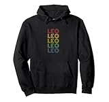 Leo Wordmark Muster personalisierter Name Retro Pullover H