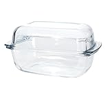neuetischkultur Ofenschale mit Deckel Glas Auflaufschale Auflaufform Backform 7 L