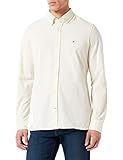 Tommy Hilfiger Herren 1985 Knit Mini Print SF Shirt Hemd, Lemon Twist/Optic White, M