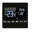 KEPOHK 110V 220V Tuya Smart Thermostat WiFi Temperaturregler für Fußbodenheizung/Wasser/Gaskessel Arbeit MH1823S-Schwarz-WiF