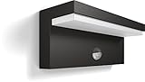 Philips myGarden Bustan Wandaussenleuchte, 4.5 W, anthrazit, 7.8 x 22 x 9.19