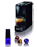 Krups Nespresso XN1108 Essenza Mini Kaffeekapselmaschine | 1260 Watt | Sehr kompakt | 0,6 Liter Wassertank | 19 bar | Schw