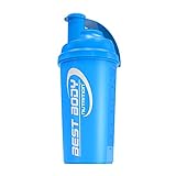 Best Body Nutrition Eiweiß Shaker - Blau - Protein Shaker - BPA frei - 700