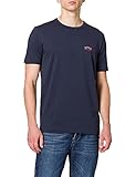 BOSS Herren Tee Curved T-Shirt, Bright Blue432, L