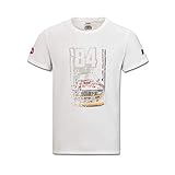 Audi collection 313180050 Heritage T-Shirt, Herren, Offwhite, S