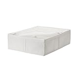 SKUBB 69x55x19 cm weiß Aufbewahrungsbox mit Trennwand (Sie können den Aufbewahrungskoffer sogar unter dem Bett aufbewahren - perfekt für Schuhe oder zusätzliche Bettwäsche, Kissen oder Bezüge)