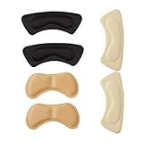 Holibanna 3 Pairs Schuh Pads Schuh Kissen Anti- Slip Fuß Gel Pad Hohe Ferse Kissen Einsatz Vorfuß Unterstützung PU Leder Verdickt Fuß Pads Schwarz Beige Khak