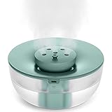 Luftbefeuchter Schlafzimmer Humidifier - 22dB Super Leiser 1,2L Kühlnebel Luftbefeuchter & Aroma Diffuser mit wasserloser Abschaltung | Kleiner USB Luftbefeuchter für Heim Kinderzimmer Bü