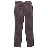 BRAX, Sara Slim, Damen Damen Jeans Hose Velourstretch Weinrot W 27 L 32 D 36 [22916]