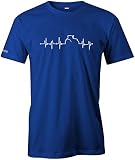 Jayess Herzschlag - Landwirt Traktor Bauer - Herren T-Shirt in Royalblau by Gr. XXXL
