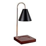 WREEE Nachttischlampe aus Holz, Aromalampe, dimmbares Nachtlicht mit Lampenschirm aus Metall, GU10-Birne, Augenschutz-Schreibtischlampe für Schlafzimmer, Wohnzimmer, Kinderzimmer, Büro,Weiß