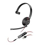 Plantronics Headset/Kopfhörer Blackwire C5210 monaural mit USB-A & 3,5 mm Klink