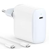 IFEART USB C Ladegerät für MacBook Air, MacBook Pro 13/12 Zoll, Kompatibel mit iPad Pro 2021/2020/ 2018, Pad Air 4, Mini 6, Samsung S21/ S20, Switch, 45W Schnell Netzteil, 2M USB C auf C Kab