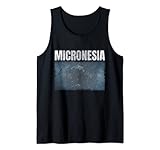 Distressed Micronesia Flag Grafik für Männer Frauen Micronesian Tank Top