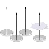 ZDNT 4 Pcs Zettelspießer Bonspießer Zettelhalter Papier Spike Kassenbon Halter,Memo Halter,Papier Spike Halter mit Runde Basis kassenbon aufbewahrung für Beleg NotePapier Zettel,bürobedarf,Rechnung