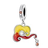 HMMJ 925 Sterling Silber Charm Bead, Neujahr Glückswolke baumeln Perlen Geschenk für Frauen Mädchen Pandora Troll Chamilia Charm Armband Halsketten DIY Schmuckherstellung