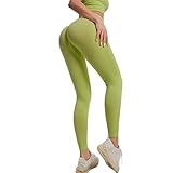 QTJY Nahtlose Leggings, Sport-Fitness-Lauf-Yogahose, Stretch-Push-up-Fitnesshose mit hoher Taille für das Fitnessstudio DM