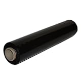 1 Stück Stretchfolie Verpackungsfolie PE-Stretchfolie 500mm x 300m 23µ Schwarz 