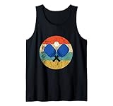 Pickleball Spieler Ballsport Sportler Vintage Retro Sunset Tank Top