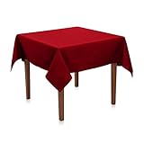 Hans-Textil-Shop Tischdecke 130x170 cm Bordeaux Rot Poly