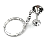 H-Customs Cocktailglas Getränk Mixer Silber Schlüsselanhänger Anhäng