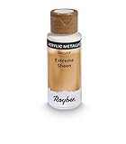Rayher Hobby 35014617 Extreme Sheen Metallic-Farbe, kaschmir gold, Flasche 59 ml, Acrylfarbe metallic, patentierte Rezep