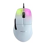 ROCCAT KONE Pro Gaming-Maus mit RGB-Beleuchtung, ergonomisch, leicht, Weiß