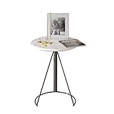 Couchtisch Amerikanischer runder Beistelltisch, Europäischer Terrassen-Couchtisch, Eisen-Ecktisch, Für Garten-Wohnzimmer-Hotel, 40/50x55cm(Size:50x50x55cm,Color:Style2)