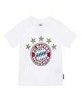 FC Bayern München Kinder T-Shirt Logo weiß Kleinkinder, 110